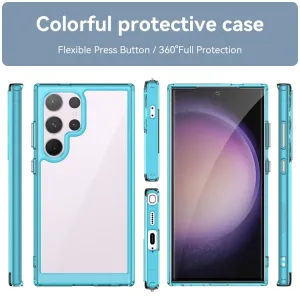 CRYSTAL Ochranný kryt pre Samsung Galaxy S24 Ultra 5G tyrkysový