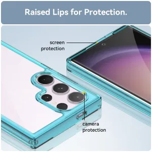 CRYSTAL Ochranný kryt pre Samsung Galaxy S24 Ultra 5G tyrkysový