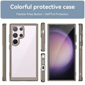 CRYSTAL Ochranný kryt pre Samsung Galaxy S24 Ultra 5G šedý