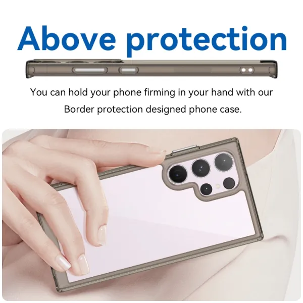 CRYSTAL Ochranný kryt pre Samsung Galaxy S24 Ultra 5G šedý