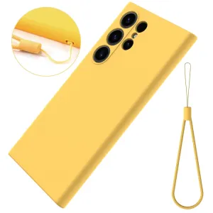 RUBBER Ochranný kryt pre Samsung Galaxy S24 Ultra 5G žltý