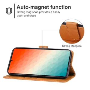 SMOOTH Peňaženkové puzdro pre Samsung Galaxy S24 Ultra 5G hnedé
