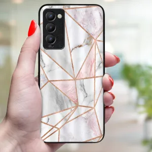 MY ART Ochranný obal pre Tecno Camon 18  PINK MARBLE (143)