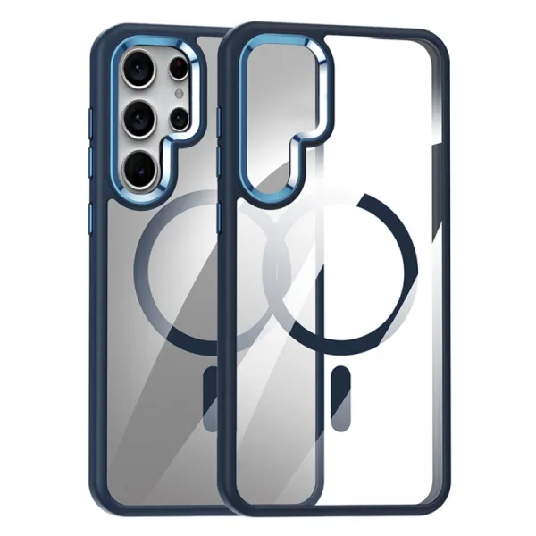 TRANSPARENT MAGSAFE Kryt pre Samsung Galaxy S24 Ultra 5G modrý