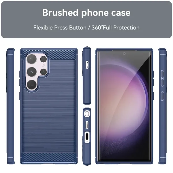 FLEXI TPU Ochranný kryt Samsung Galaxy S24 Ultra 5G modrý