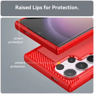 FLEXI TPU Ochranný kryt Samsung Galaxy S24 Ultra 5G červený