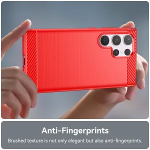 FLEXI TPU Ochranný kryt Samsung Galaxy S24 Ultra 5G červený