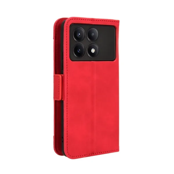 SLOT Peňaženkový obal pre Xiaomi Poco X6 Pro 5G červený