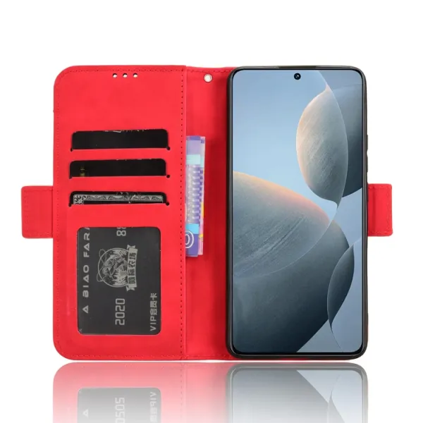 SLOT Peňaženkový obal pre Xiaomi Poco X6 Pro 5G červený
