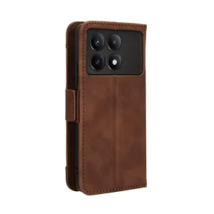 SLOT Peňaženkový obal pre Xiaomi Poco X6 Pro 5G hnedý