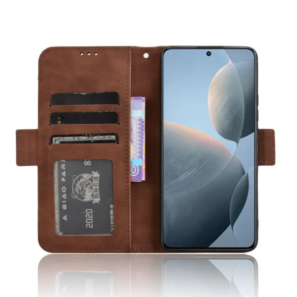 SLOT Peňaženkový obal pre Xiaomi Poco X6 Pro 5G hnedý