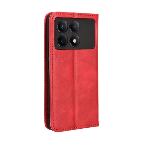 BUSINESS Peňaženkový kryt pre Xiaomi Poco X6 Pro 5G červený