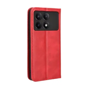 BUSINESS Peňaženkový kryt pre Xiaomi Poco X6 Pro 5G červený