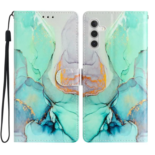 ART Peňaženkový kryt pre Samsung Galaxy A05s GREEN MARBLE