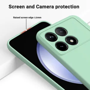 RUBBER Ochranný kryt pre Xiaomi Poco F6 Pro zelený