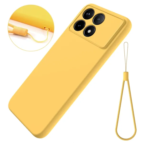 RUBBER Ochranný kryt pre Xiaomi Poco X6 Pro 5G žltý