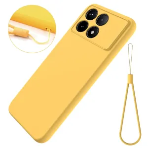 RUBBER Ochranný kryt pre Xiaomi Poco X6 Pro 5G žltý