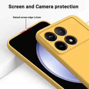 RUBBER Ochranný kryt pre Xiaomi Poco X6 Pro 5G žltý