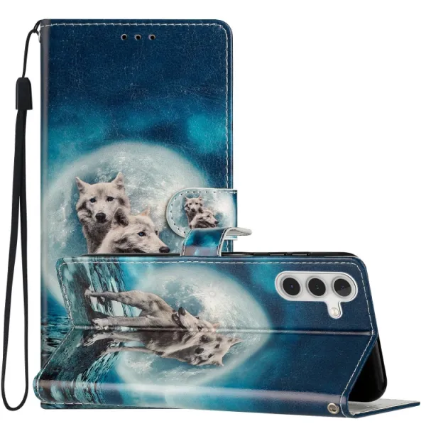 ART Peňaženkový kryt pre Samsung Galaxy A05s WOLVES