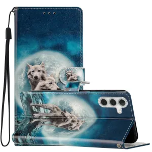 ART Peňaženkový kryt pre Samsung Galaxy A05s WOLVES