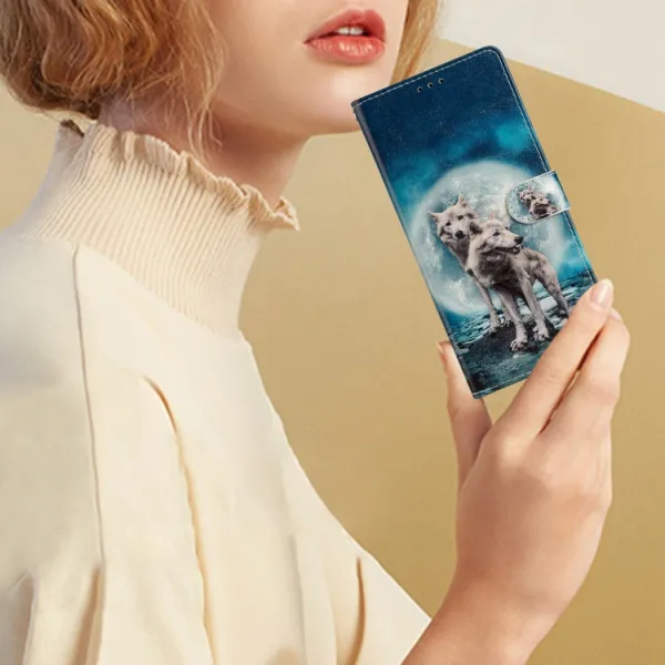 ART Peňaženkový kryt pre Samsung Galaxy A05s WOLVES