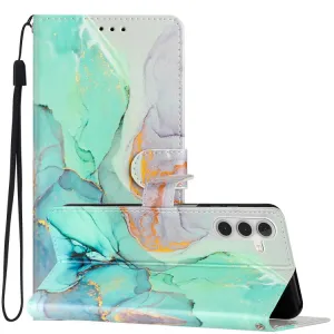 ART Peňaženkový kryt pre Samsung Galaxy A05s GREEN MARBLE