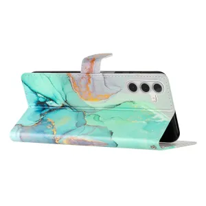 ART Peňaženkový kryt pre Samsung Galaxy A05s GREEN MARBLE