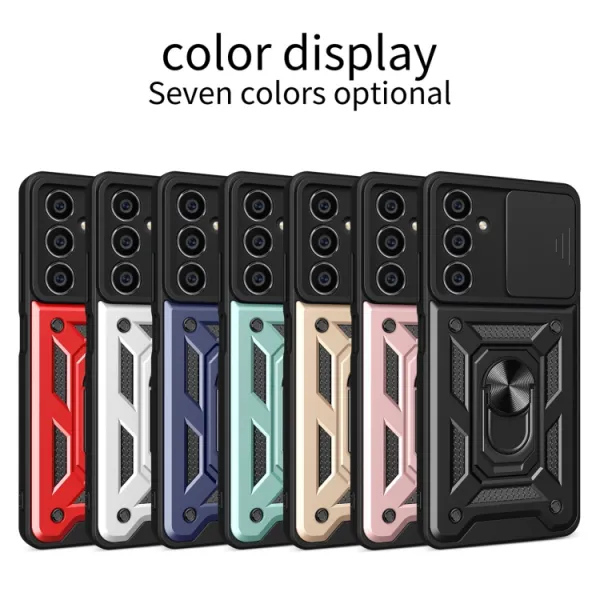 RING CAMERA Kryt s držiakom pre Samsung Galaxy A05s strieborný