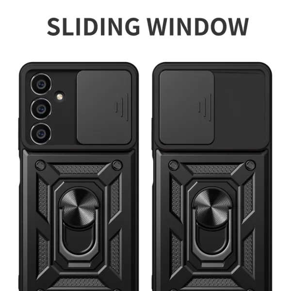 RING CAMERA Kryt s držiakom pre Samsung Galaxy A05s strieborný