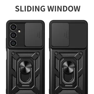 RING CAMERA Kryt s držiakom pre Samsung Galaxy A05s strieborný