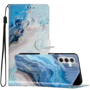 ART Peňaženkový kryt pre Samsung Galaxy A05s BLUE MARBLE