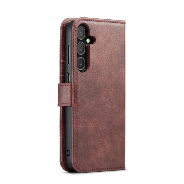 DG.MING Peňaženkový obal 2v1 Samsung Galaxy S24 5G červený