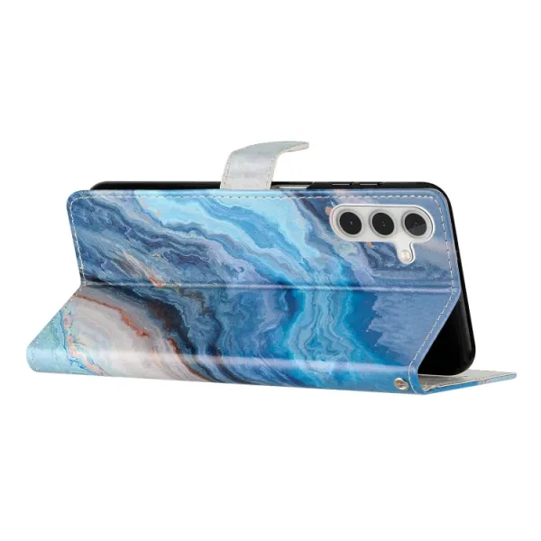 ART Peňaženkový kryt pre Samsung Galaxy A05s BLUE MARBLE