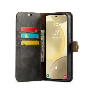 DG.MING Peňaženkový obal 2v1 Samsung Galaxy S24 Plus 5G šedý