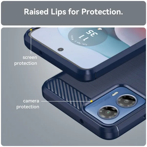 FLEXI TPU Ochranný kryt Motorola Moto G34 5G modrý
