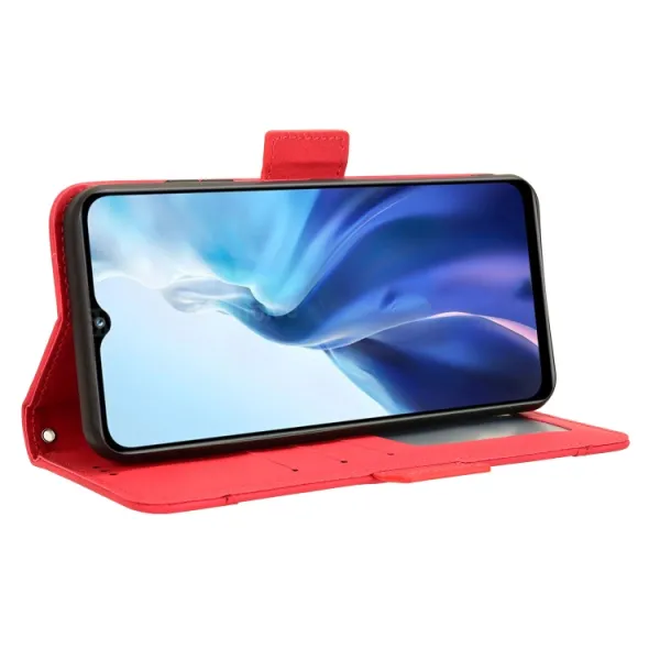 SLOT Peňaženkový obal pre Oukitel C35 / Oukitel C36 červený