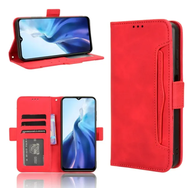 SLOT Peňaženkový obal pre Oukitel C35 / Oukitel C36 červený