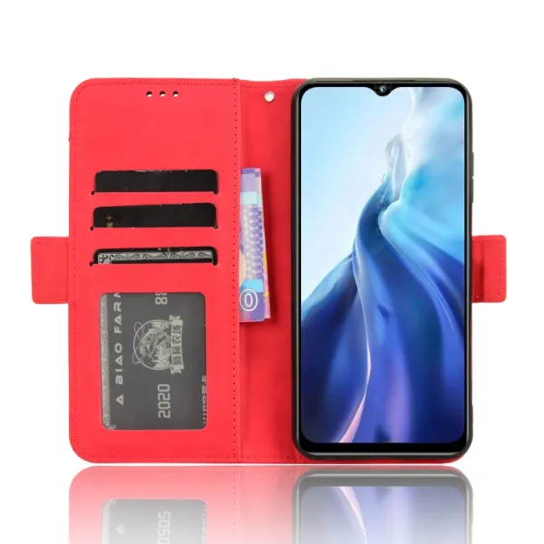 SLOT Peňaženkový obal pre Oukitel C35 / Oukitel C36 červený