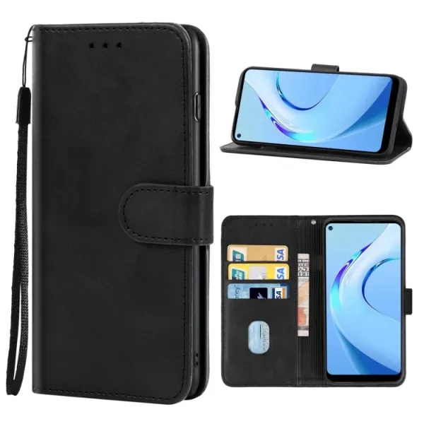 SMOOTH Peňaženkové puzdro pre Oukitel C21 Pro čierne
