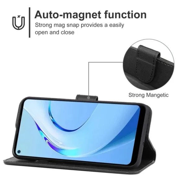 SMOOTH Peňaženkové puzdro pre Oukitel C21 Pro čierne