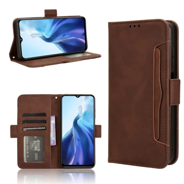 SLOT Peňaženkový obal pre Oukitel C35 / Oukitel C36 hnedý