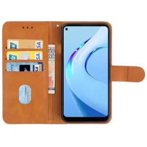 SMOOTH Peňaženkové puzdro pre Oukitel C21 Pro hnedé