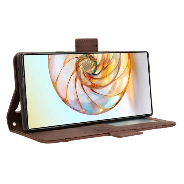 SLOT Peňaženkový obal pre Nubia Z60 Ultra hnedý