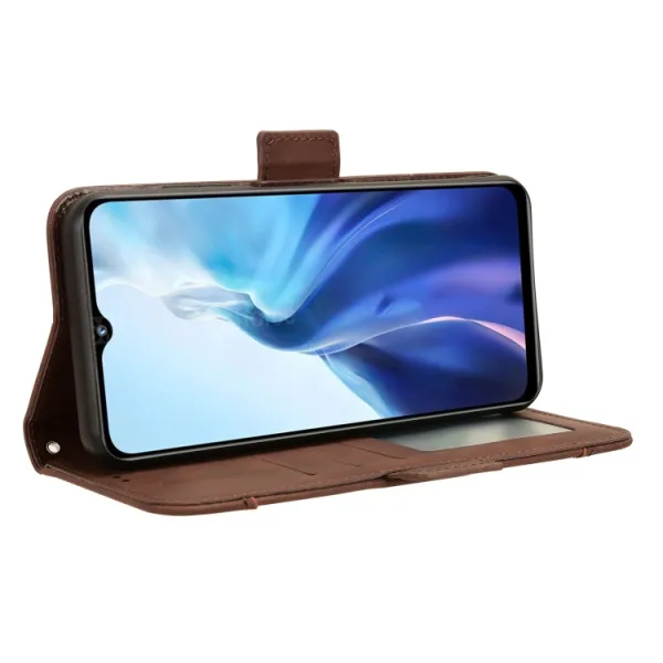 SLOT Peňaženkový obal pre Oukitel C35 / Oukitel C36 hnedý