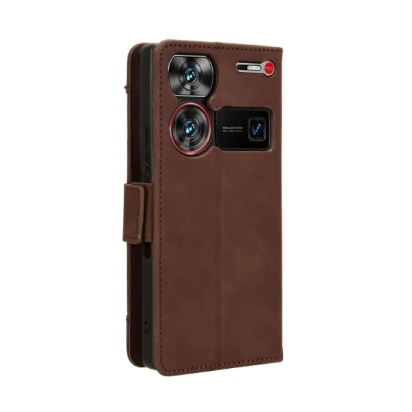 SLOT Peňaženkový obal pre Nubia Z60 Ultra hnedý
