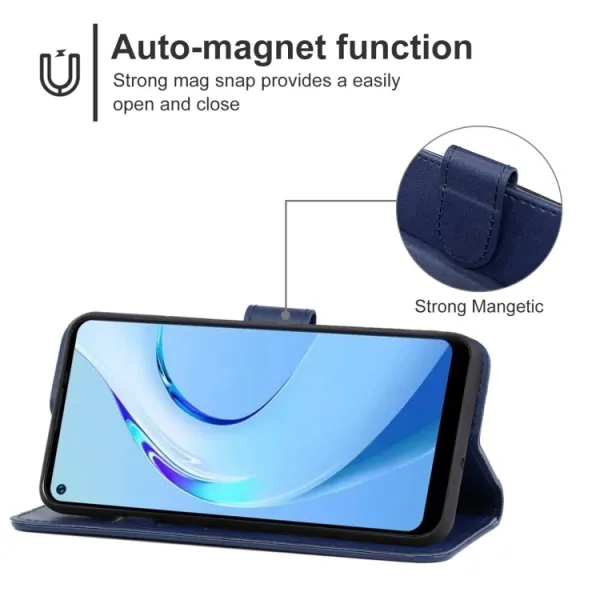 SMOOTH Peňaženkové puzdro pre Oukitel C21 Pro modré