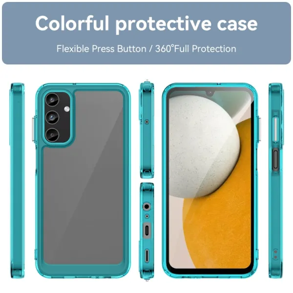 CRYSTAL Ochranný kryt pre Samsung Galaxy A15 / A15 5G tyrkysový