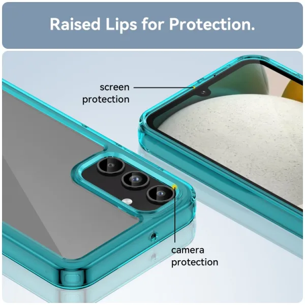 CRYSTAL Ochranný kryt pre Samsung Galaxy A15 / A15 5G tyrkysový