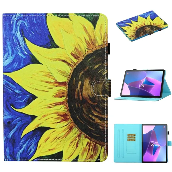 ART Zaklápacie puzdro pre Lenovo Tab P12 SUNFLOWER