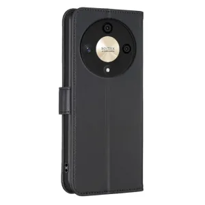 ART CLOVER Peňaženkový obal pre Honor Magic6 Lite 5G čierny
